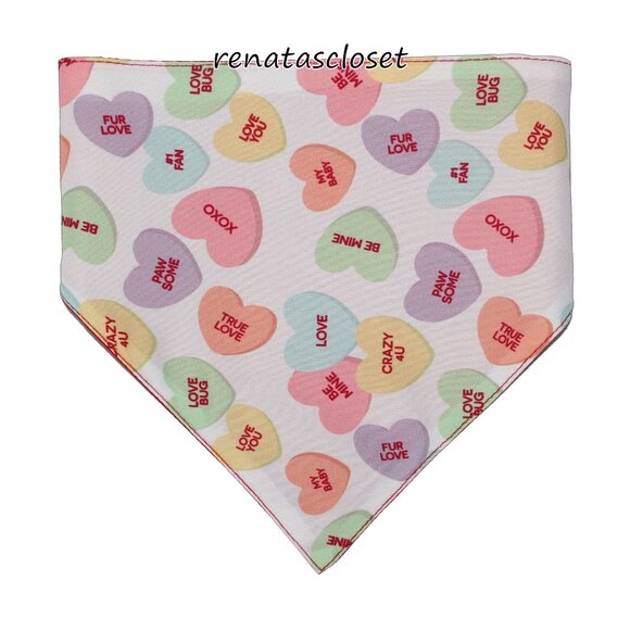 Bond & Co for Petco "Puppy Love" Reversible Valentine Dog Bandana NWT/NIP - Picture 4 of 11